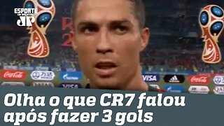 OLHA o que CR7 falou após fazer 3 GOLS contra a ESPANHA!