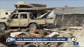 San Diegans react to U.S. airstrike