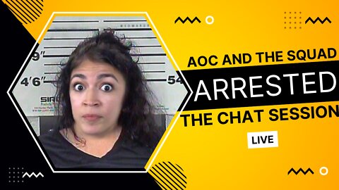 AOC PRETENDS to be *handcuffed* in fake arrest protesting Supreme Court | The Chat Session