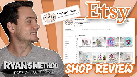 Sell Mugs on Etsy! (🛒Shop Reviews #5)