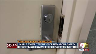 Maple Tower residents worried about safety