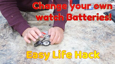 change your own watch batteries