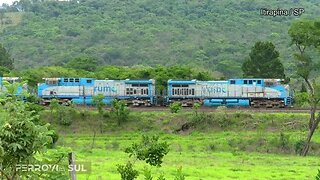 Trem tanqueiro da Rumo em Itirapina/SP