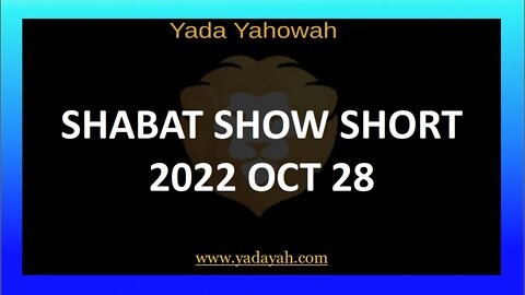 Shabat Show Short 2022 Oct 28