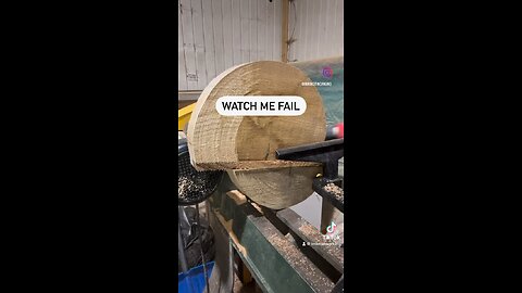 Woodturning fail