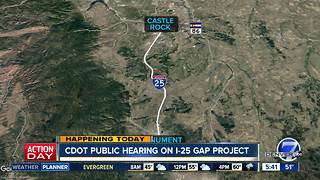 CDOT public hearing on I-25 Gap project