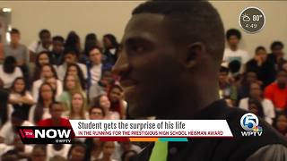 Student gets surprise of his life