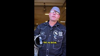 Stick vs TIG #welding #stickwelding #tigwelding