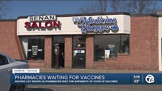 Metro Detroit pharmacy still waiting for vaccines through federal program