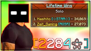 INSANE 2284 STAR GRINDING | Hypixel Solo Bedwars