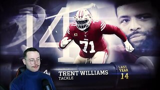 Rugby Player Reacts to TRENT WILLIAMS (OT, 49ers) #14 The Top 100 NFL Players of 2023