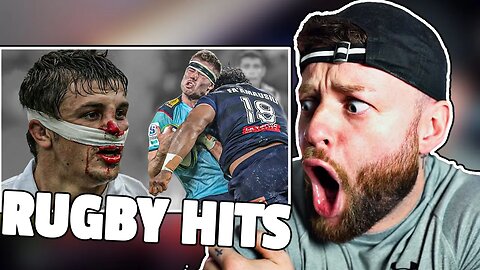 First Time Watching: Rugby OUTRAGEOUS Hits!