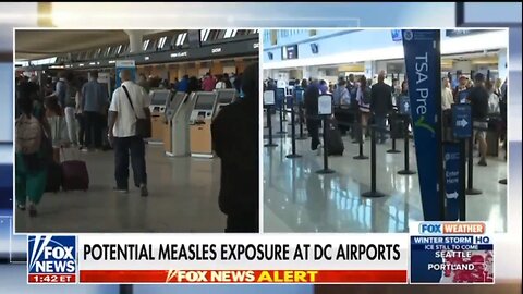 Travelers at Dulles and Reagan were warned by officials about exposure to highly contagious measles