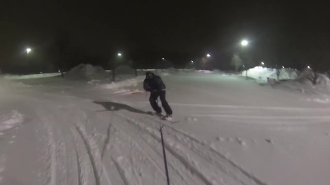 Winter storm allows for blizzard boarding through the streets!