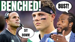 Zach Wilson BENCHED by Jets! Richard Sherman Calls Him A BUST! Media Talks Jimmy G in NY!