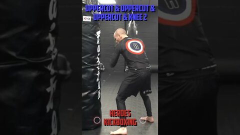 Heroes Training Center | MMA "How To Double Up" Uppercut & Uppercut & Uppercut & Knee 2 BH | #Shorts