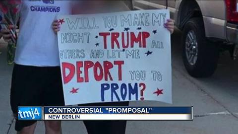 Controversial "promposal" puts New Berlin teen in hot water