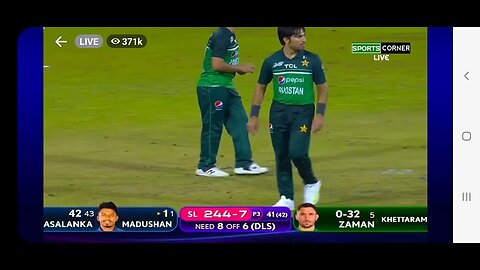 Last over Pakistan vs Srilanka 6 Ball 8 Run Thrilling Match Last over Highlights Last 1 ball 2 run