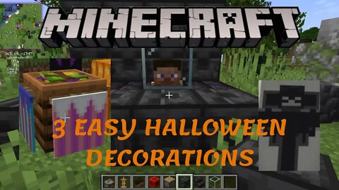 Minecraft: 3 Easy Halloween Decorations