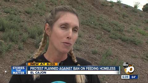 Protest planned against ban on feeding homeless