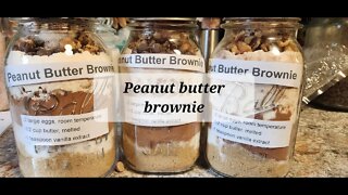 Peanut butter brownie mix Handmade Gifts $10 or Less Collab @A Godly Home Gifts from the heart