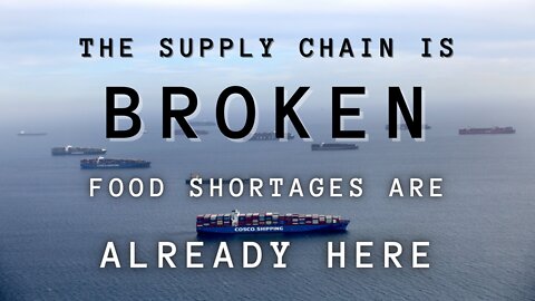 The Supply Chain is BROKEN!!! Food Shortages are ALREADY HERE. What we can do.
