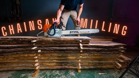 My First time Chainsaw Milling - Dead tree turned out to be Beautiful Spalted Maple!