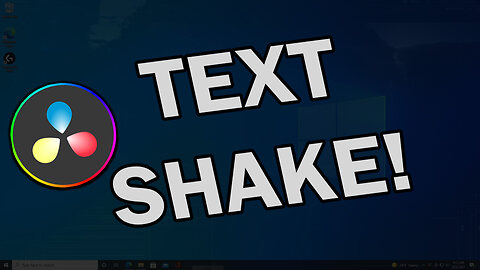 How to Make Text Shake Tutorial Davinci Resolve