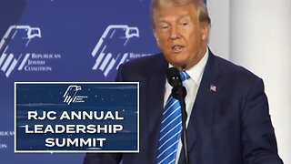 Trump's Full Speech at the RJC 2023: We Stand With Israel