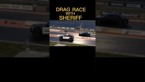 Sheriff vs Dodge Challenger- You Will Not Believe Who Wins this Drag Race!😱