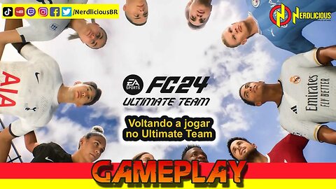 🎮 GAMEPLAY! Jogando o Modo ULTIMATE TEAM de EA FC 24 após anos sem jogar. Confira esta lambança!