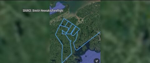 Pilot draws George Floyd tribute using airplane