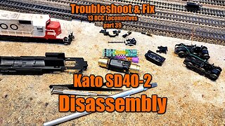 13 FIX 39 HO scale Kato SD40-2 Disassembly