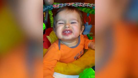 Precious Baby Boy Fails At Smiling
