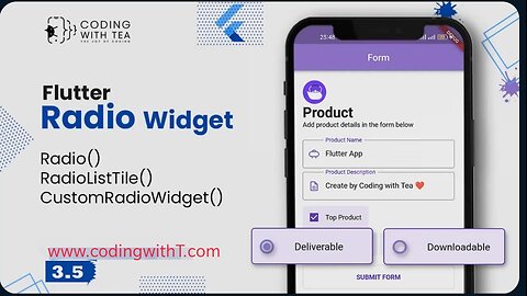 3.5 - Radio Button in Flutter Example - Flutter Crash Course 2024