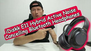 iDiskk E11 Hybrid ANC Bluetooth Headphones, Unboxing & Quick Review (With Mic Test)
