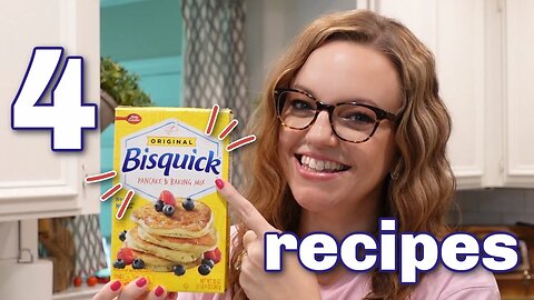 4 EASY BISQUICK RECIPES | QUICK & TASTY RECIPES | COOK AND BAKE WITH ME