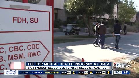 UNLV students will pay for more mental health resources