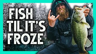 It's NEVER too COLD for Bass Fishing!