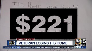 Veteran losing his home over a few hundred dollars