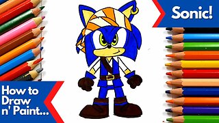 How to draw and paint Carnival Sonic