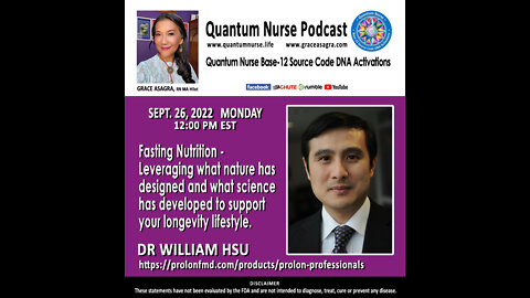 Dr. William Hsu - " Fasting Nutrition for Health Promotion and Longevity Lifestyle"