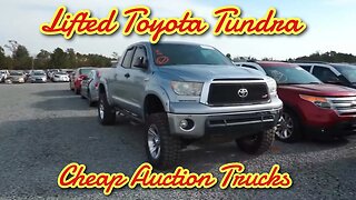 Lifted Toyota Tundra Cheap at Auction, Police Car, Copart Walk Around