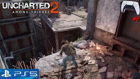 (Imagem ficou péssima, não sei porque) Uncharted 2 Among Thieves (Remastered - #5) - Live no PS5