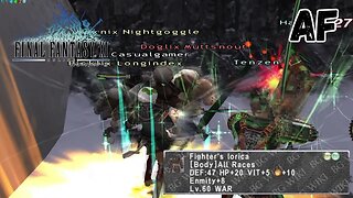 Let's Play Final Fantasy XI - Warrior AF - Fighter's Lorica - Commentary - PC