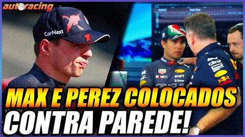 TRETA NA RED BULL ENTRE MAX VERSTAPPEN E SERGIO PEREZ | F1 2022 |B|F