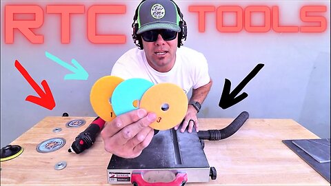 RTC Angle Grinder with Polish Pads, Diamond Blade and Dust Extractor Review!