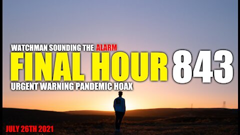 FINAL HOUR 843 - URGENT WARNING PANDEMIC HOAX - WATCHMAN SOUNDING THE ALARM