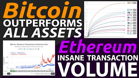 🔵 Bitcoin OUTPERFORMS *ALL* ASSETS!! Ethereum's INSANE TRANSACTION VOLUME!! SUPER BULLISH on ETH