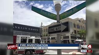 Fire Investigation in Downtown Fort Myers